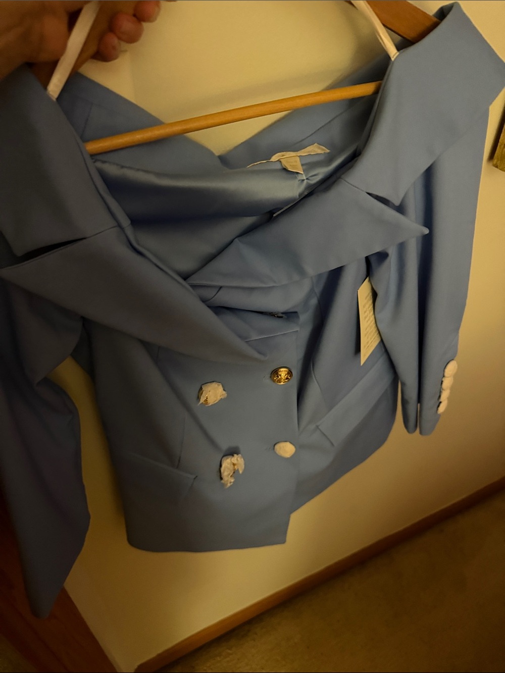 Boston Proper Blazer with Gold Buttons Size 12 woman - Picture 5 of 6